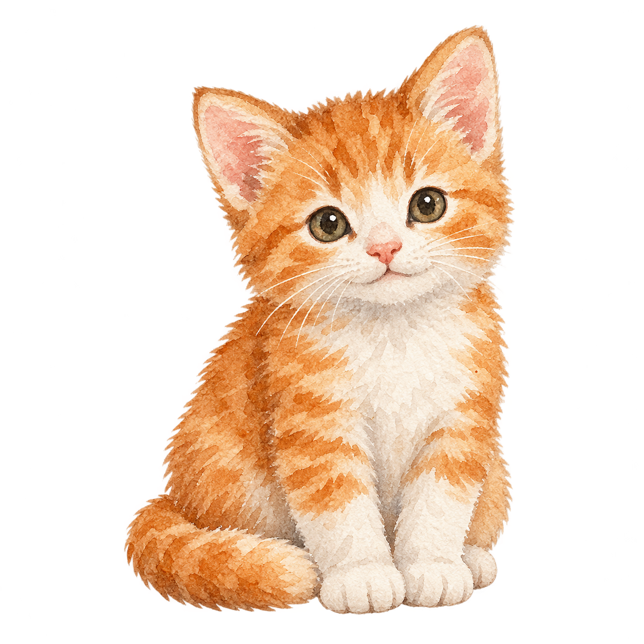 水彩のねこ