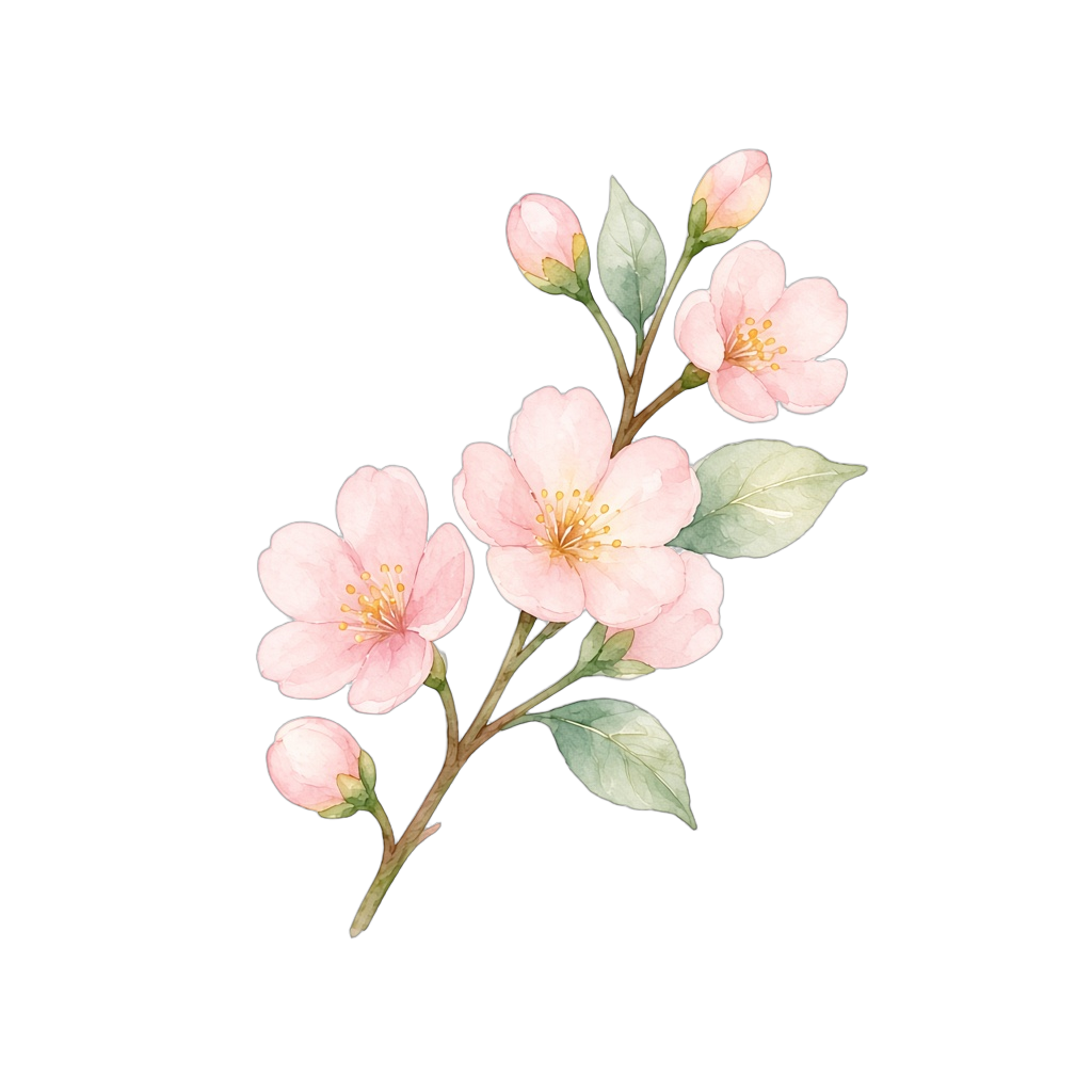 水彩のうめ
