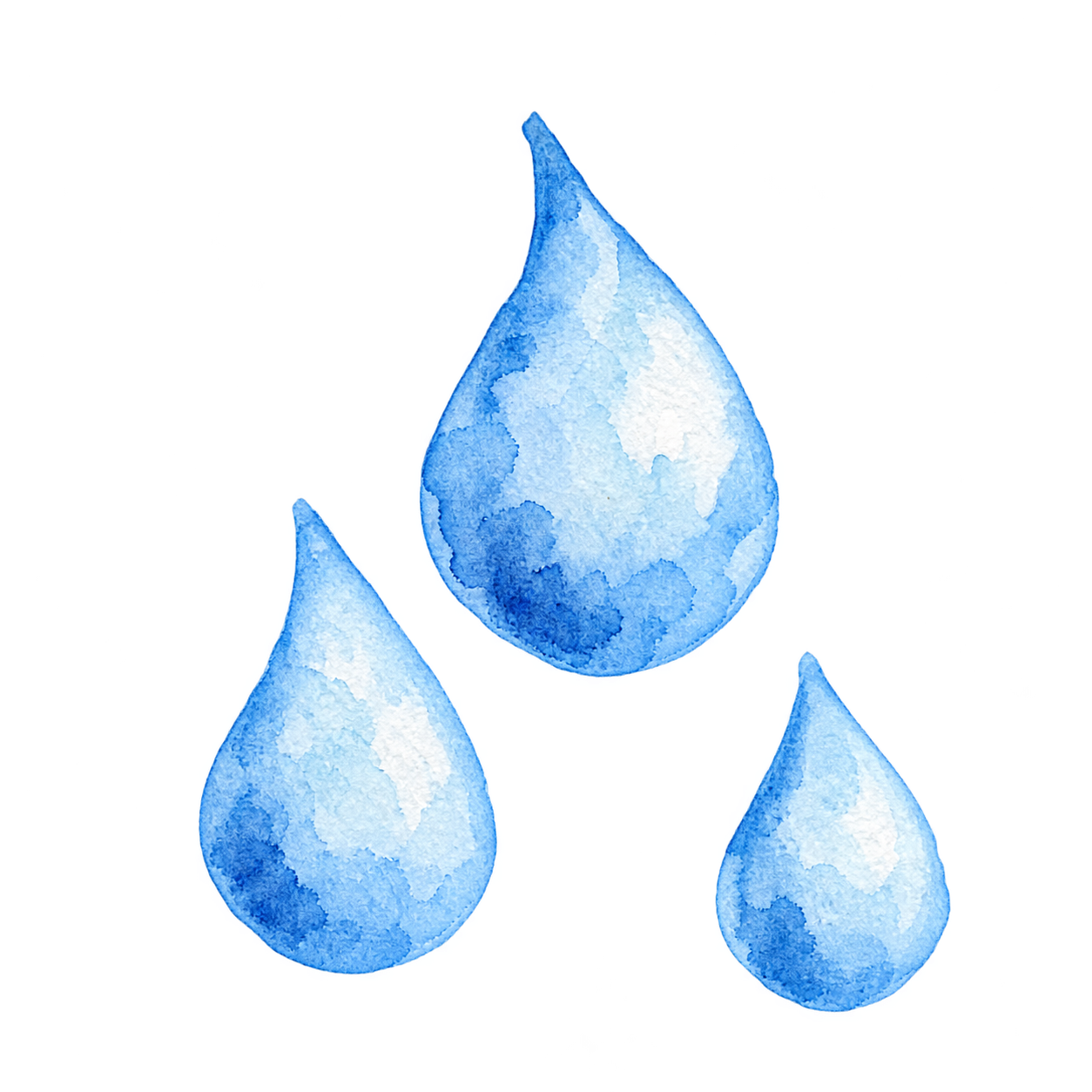 水彩のあめ（しずく）