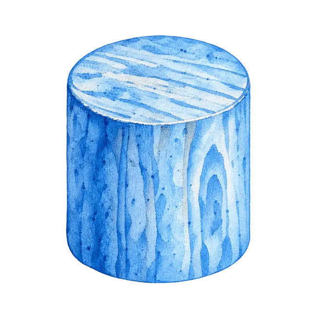 水彩のつみき（円柱）