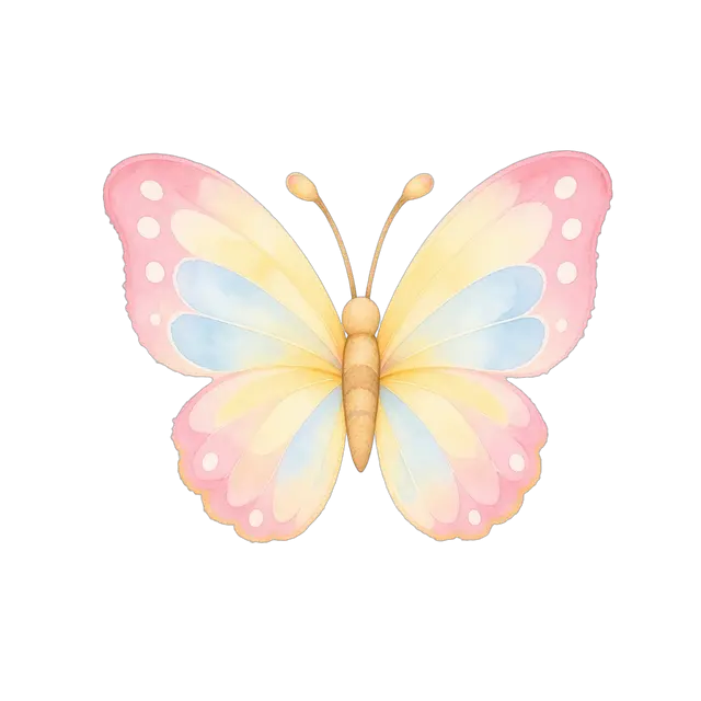 水彩のちょうちょ