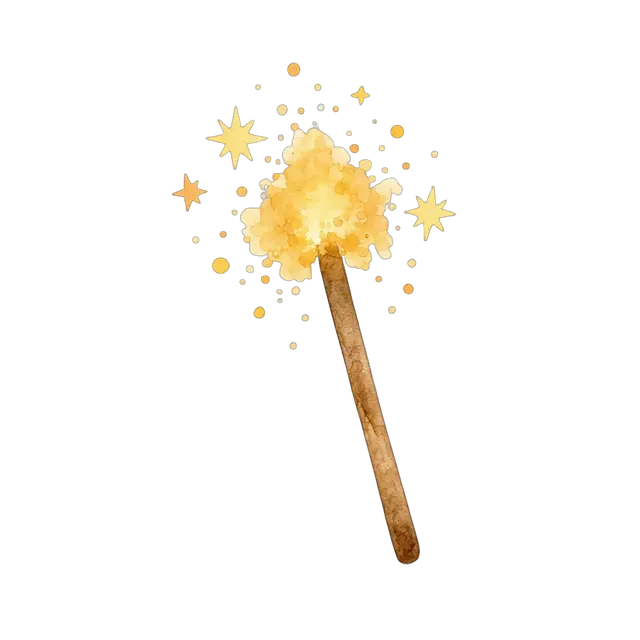 水彩のせんこう花火