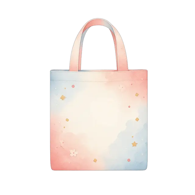 水彩の通園バッグ