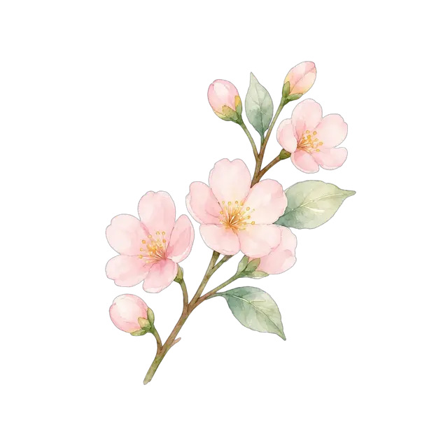 水彩のうめ